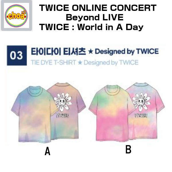 TWICE THEDYE T-shirt [TWICE ONLINE CONCERT Beyond LIVE TWICE: World in A Day GOODS] 公式グッズ｜shopchoax2