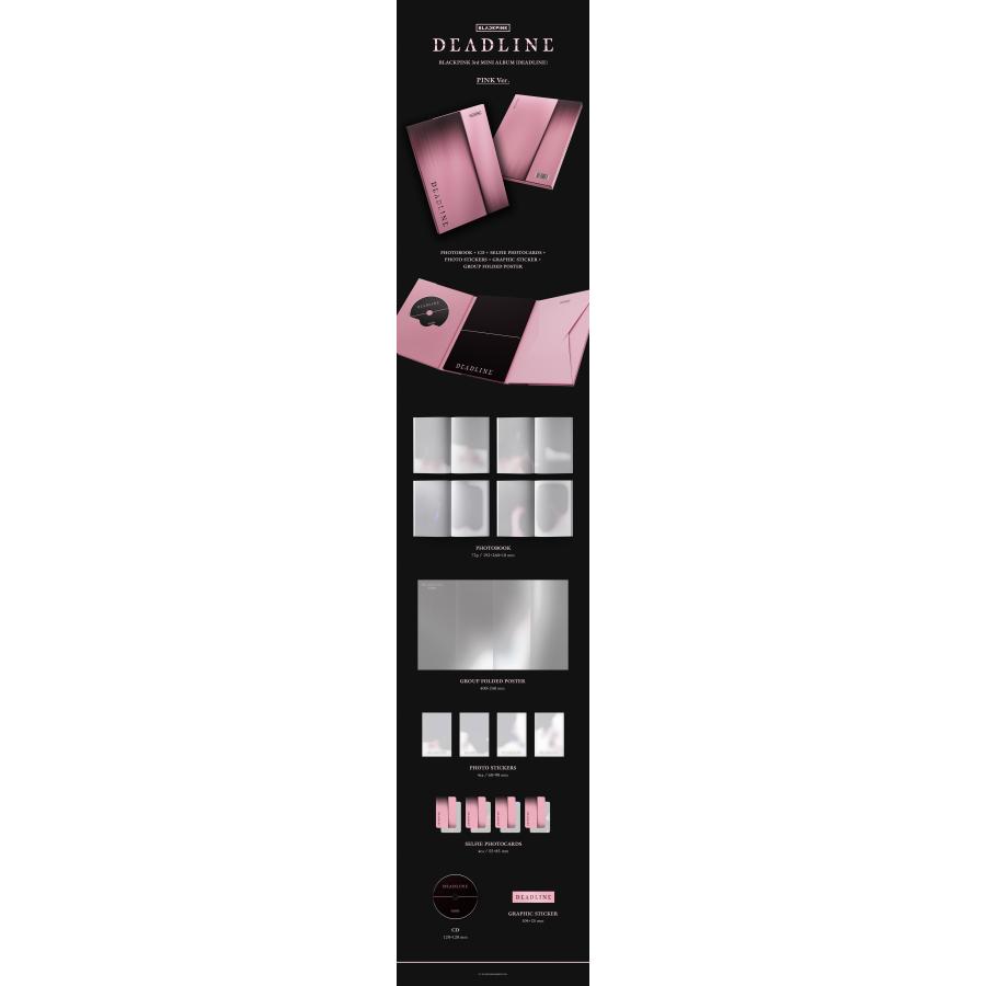 BLACKPINK 3rd MINI ALBUM [DEADLINE] (BLACK Ver./ PINK Ver
