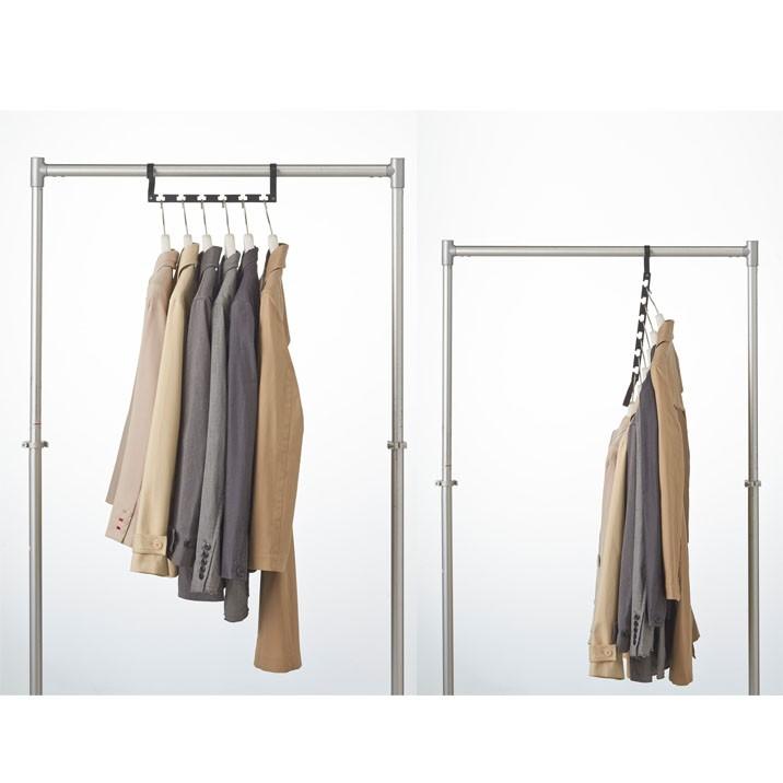 6連スペースアップハンガー Smart スマート ブラック 黒 衣類収納 省スペース 洗濯 物干し ランドリー 縦横兼用 Ya インテリア雑貨 Clair 通販 Yahoo ショッピング