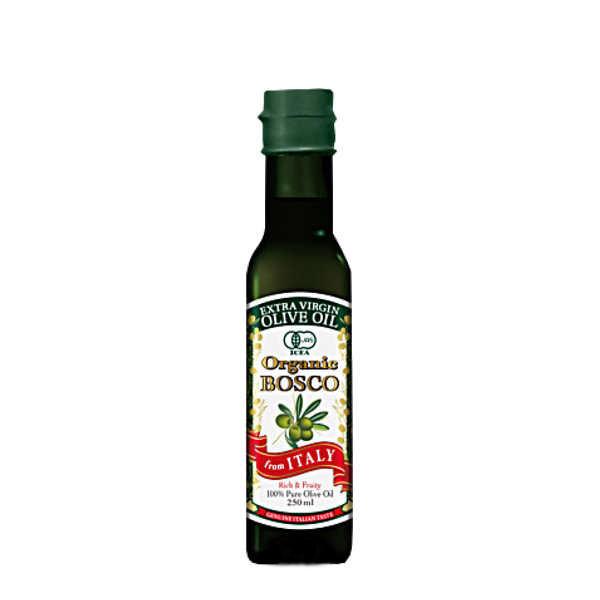 送料無料 ボスコ オーガニック エキストラバージンオリーブオイル 日清オイリオ 228g 12個入