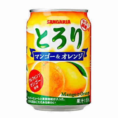 736円 12月スーパーsale 送料無料 とろりマンゴーアンドオレンジ サンガリア 280g 缶 24本入