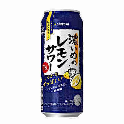送料無料 濃いめのレモンサワー サッポロ 500ml 缶 24本入｜shopdaihei