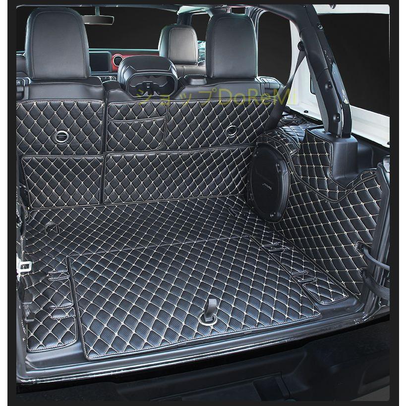 JEEP ラングラー ルビコン JL トランク マットトレイ 黒 7枚