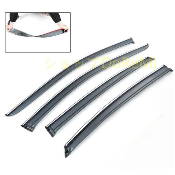 LS500hドアバイザー 4点セット レクサス LS XF50 LS500h 2017年− サイド ウインドウ バイザー