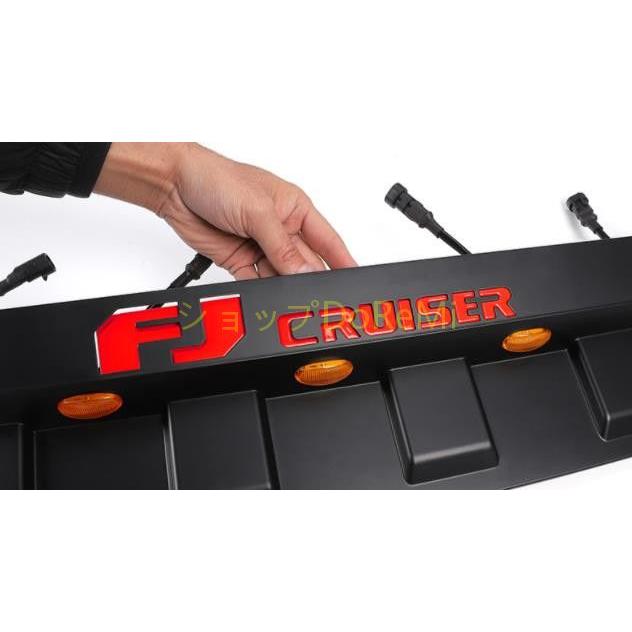 マットブラック FJクルーザー GSJ15W型 LED付き ボンネット エアベント