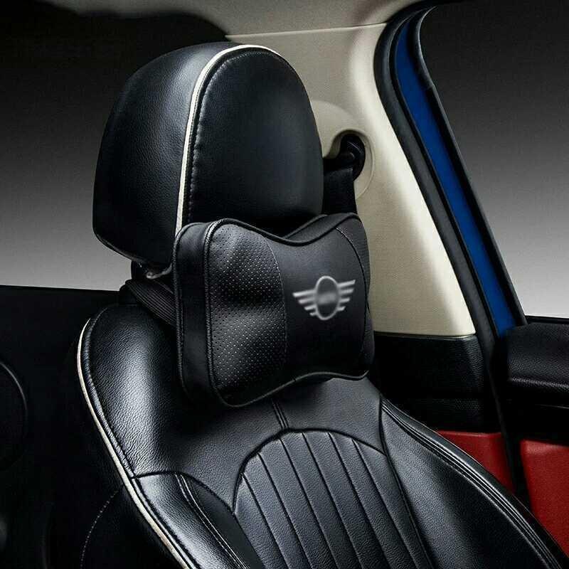 BMW MINI ミニクーパー R55R56R60 ロゴ入り ヘッドレスト クッション 