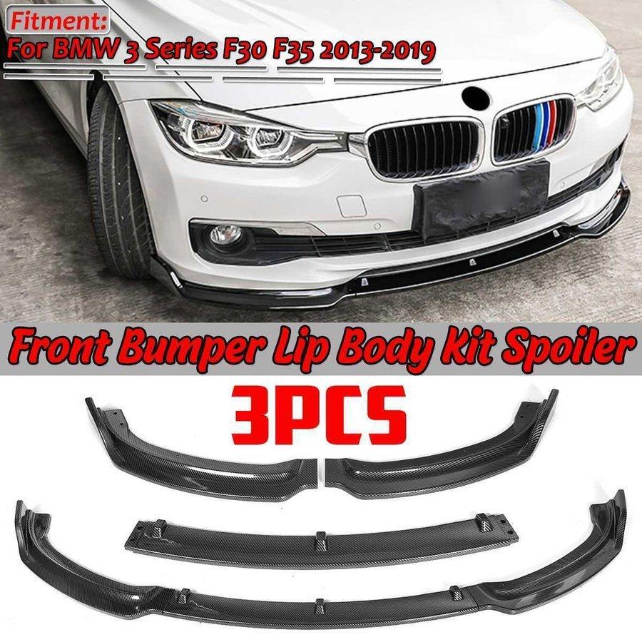  フロントスポイラー　リップスポイラー　3シリーズ F30 F35 BMW 3シリーズ フロントバンパー リップ スポイラー ブラック F30 F35