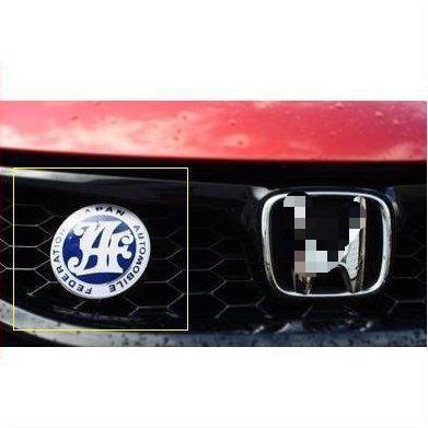 JAF 汎用 フロントグリル バッジ エンブレム ガーニッシュ パーツ 1P