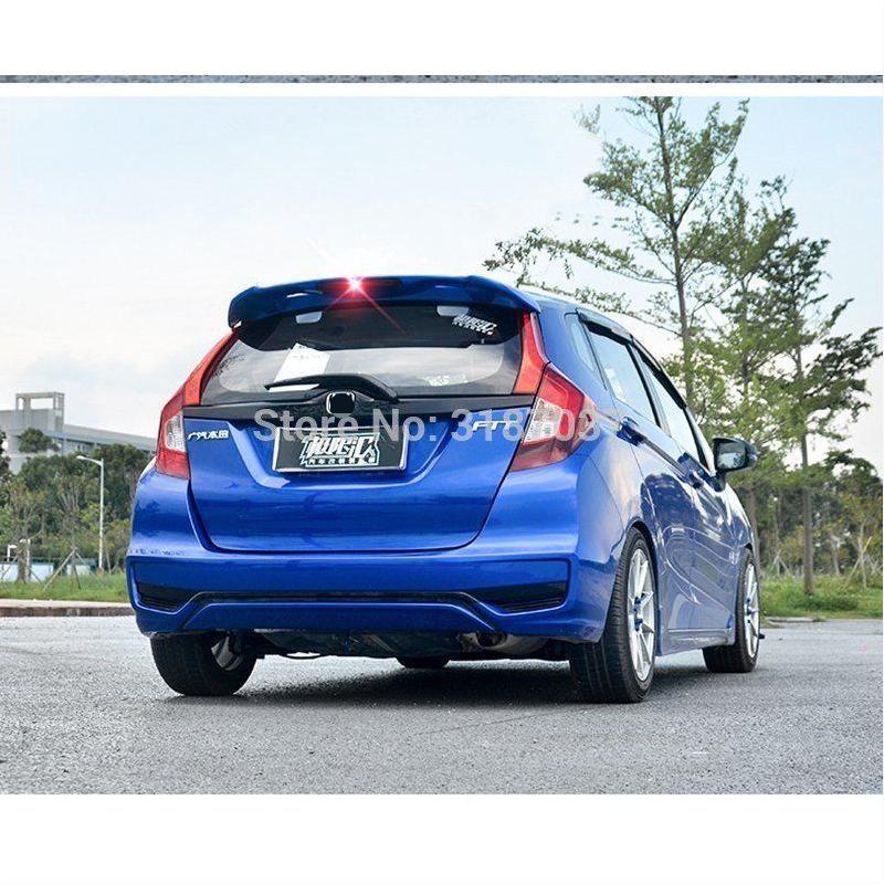 HONDA フィット3 リアウイングスポイラー　ブルー　GK ホンダ GK5 フィット/ジャズ 2014 2015 2016 2017 abs プラスチック