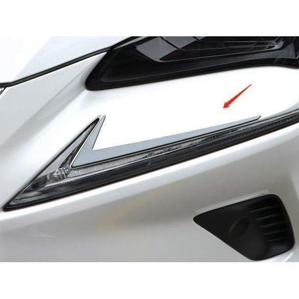 新型レクサス NX200T/ NX300H 専用 フロントヘッドライト ガーニッシュ ドレスアップ ステンレス 2Pセット　2色選択可能