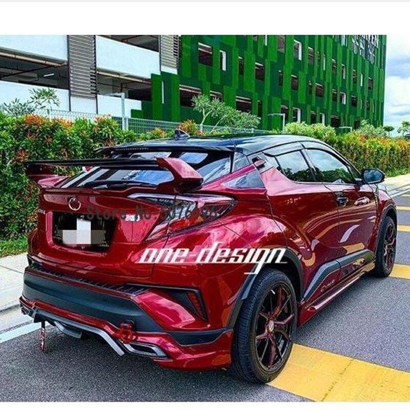 C-HR CHR リア ウィング スポイラー 羽 エアロ 外装 トランク レッド 