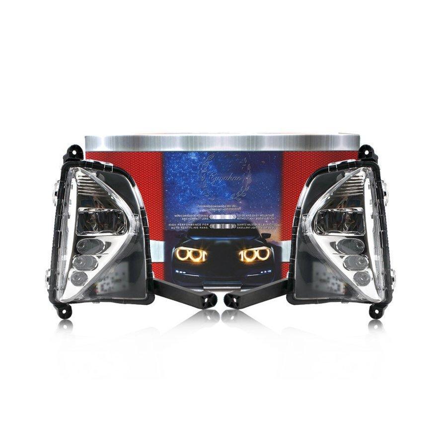 LED デイライト付き フォグランプセット PRIUS プリウス50系専用 アクセサリー パーツ 純正タイプ 取付簡単 ホワ