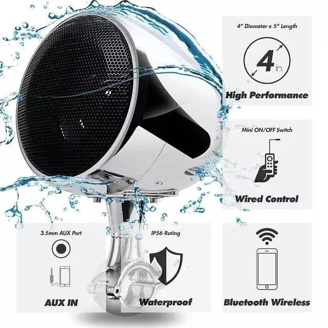bluetooth スピーカー バイク SPK350 高性能 4 インチ 防水 atv bluetooth スピーカー バイク SPK350 高性能 4 インチ 防水 atv
