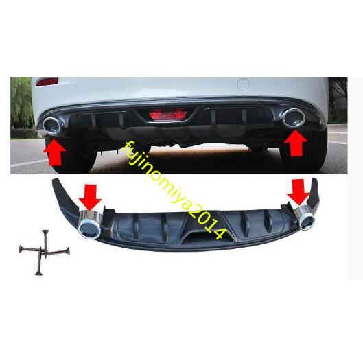 新品 マツダ アクセラ BM &BY専用リア バンパー ガーニッシュ　カーボン調 マツダ アクセラ BM BY専用リア バンパー ガーニッシュ カーボン調