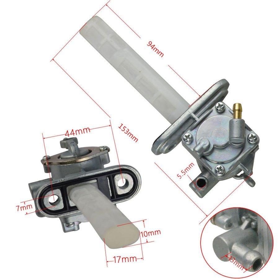 フューエルコック バイク 44ミリメートル 燃料 スイッチ バルブ ペット