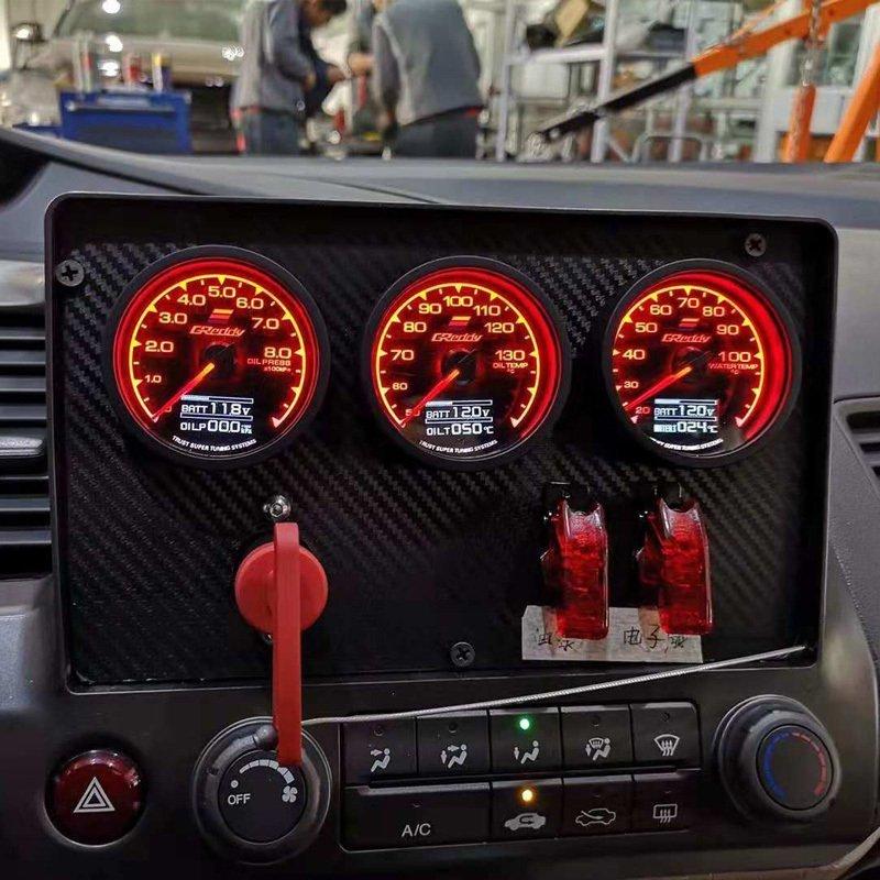 計器類 車 冷水温度ゲージ LCD デジタル ディスプレイ ターボ