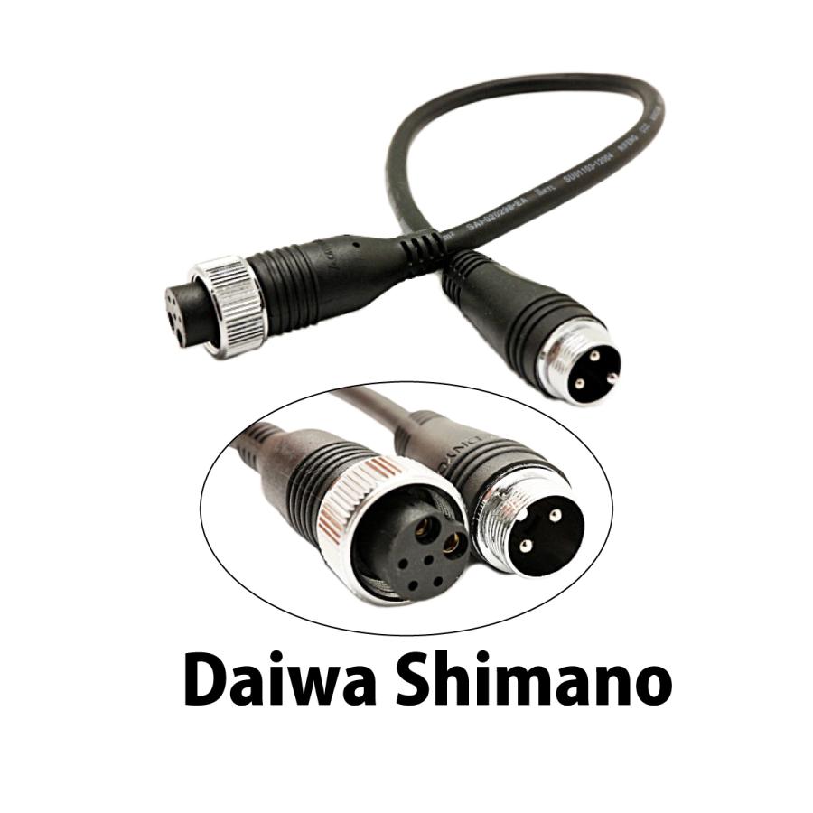 ダイワ シマノ Bmバッテリー用 2芯 6芯 変換ケーブル 2穴 6穴 バッテリー 互換 ケーブル Daiwa Cable Duo 通販 Yahoo ショッピング