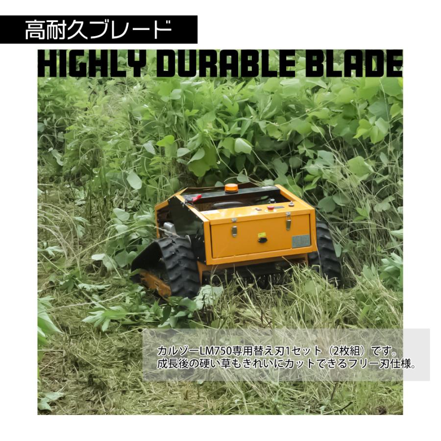 SUNGA ラジコン草刈り機 カルゾー LM1600 用 替刃 ブレード 2枚セット