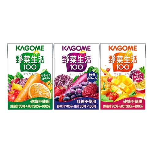 カゴメ 野菜生活100 アソートセット 100ml紙パック×12本 3種×各4本（Yahoo!・エアリスショップ）