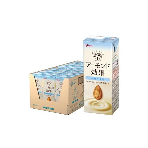 アーモンド効果 砂糖不使用 200ml×24本 江崎グリコ 常温保存可能 ビタミンE 食物繊維 アーモンドミルク（Yahoo!・エアリスショップ）