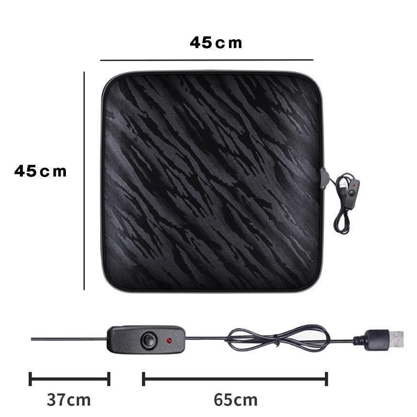 2個セット シートヒーター 後付け USB 給電式 車 クッション 12V 2個セット シートヒーター 後付け USB 給電式 車 クッション 12V