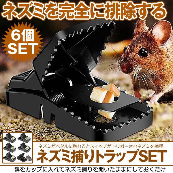 ネズミ 捕り 駆除 捕獲器 6個セット 簡単 繰り返し 害獣 駆除 捕獲器 マウス