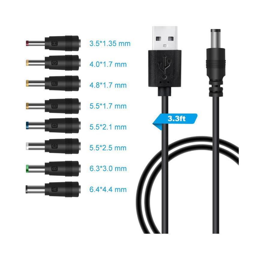 DC ジャック 変換 アダプタ USB-DC 変換 USB ケーブル アダプター 11個 充電コード 変換プラグ 電源ケーブル カメラ タブレット 携帯 スマホ 電話 HENPRA｜shopeast｜07