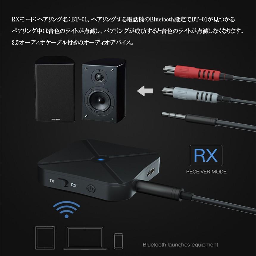 Bluetooth4.2 トランスミッター レシーバー 1台2役 送信機 受信機 無線