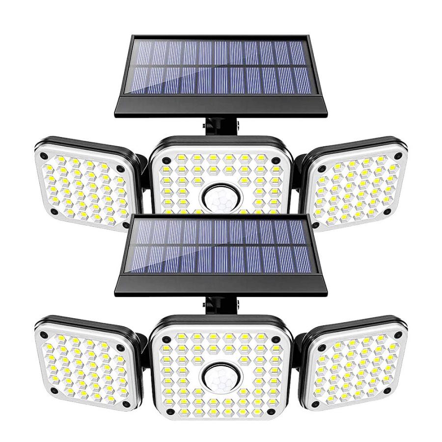 112LED 3灯 センサーライト 2台セット ソーラー 360度回転 人感 モーション検知 大容量 超広角 IP65防水 屋外 ガーデン 照明 2- 112TOLIGHT :s-kh1203-13a-2set:SHOP EAST - 通販 - Yahoo!ショッピング 112LED 3灯 センサーライト 2台セット ソーラー 360度回転 人感 モーション検知 大容量 超広角 IP65防水 屋外 ガーデン 照明 2- 112TOLIGHT :s-kh1203-13a-2set:SHOP EAST - 通販 - Yahoo!ショッピング