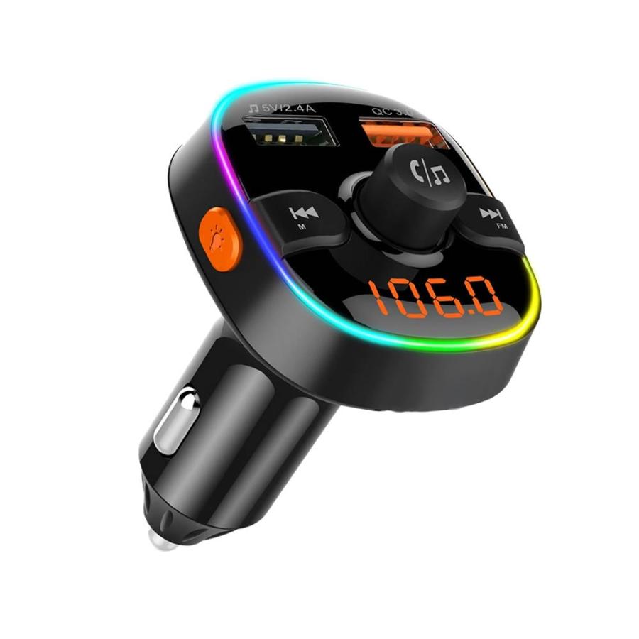 Fmトランスミッター Bluetooth 高音質 車載 Bluetooth5 0 Qc3 0急速充電 ハンズフリー通話 2usb充電ポート Hdonttoa S Mh0304 17a Shop East 通販 Yahoo ショッピング