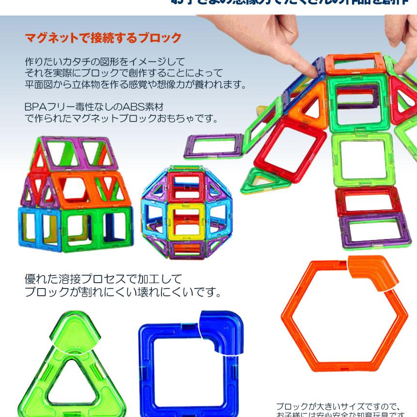 マグネット磁気ブロック 58pセット 磁気おもちゃ マグネットおもちゃ 磁石ブロック 子供 知育玩具 幼児 人気 おもちゃmagublo 58 S Mh0804 22a Shop East 通販 Yahoo ショッピング
