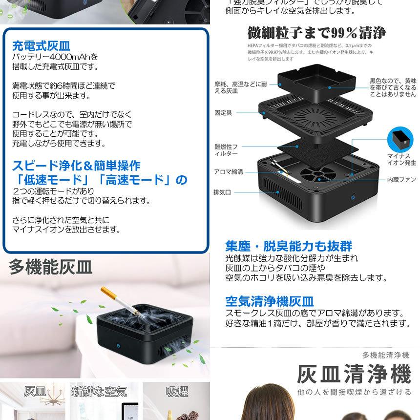5個セット 自宅喫煙所 逆流 煙 吸い込む 脱臭機 空気清浄機 タバコ灰皿