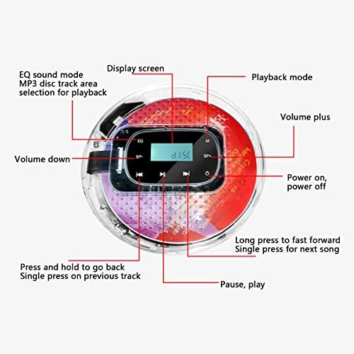 RTLR 車用CDプレーヤー、多機能音量調整CDプレーヤー3.5mmインターフェースLCDデ｜shopeevergreen｜04