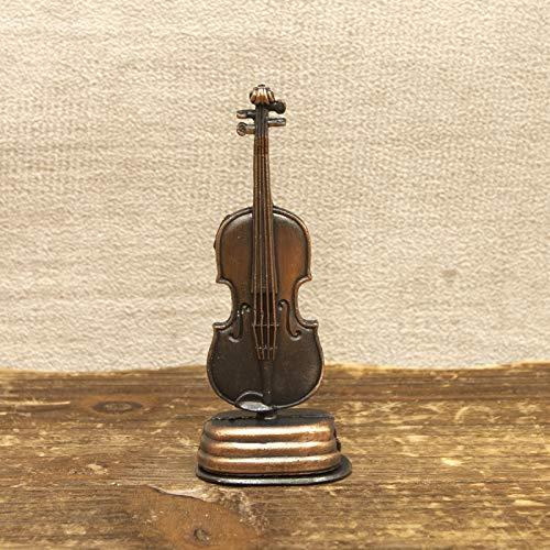 秋月貿易 デザイン小物 バイオリン W3.8cm x D2.5cm x H9cm アンティークシャー｜shopeevergreen｜02