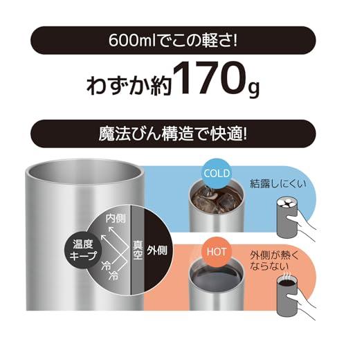 【軽量モデル】サーモス 真空断熱タンブラー 600ml ステンレス JDW-600 S｜shopeevergreen｜04