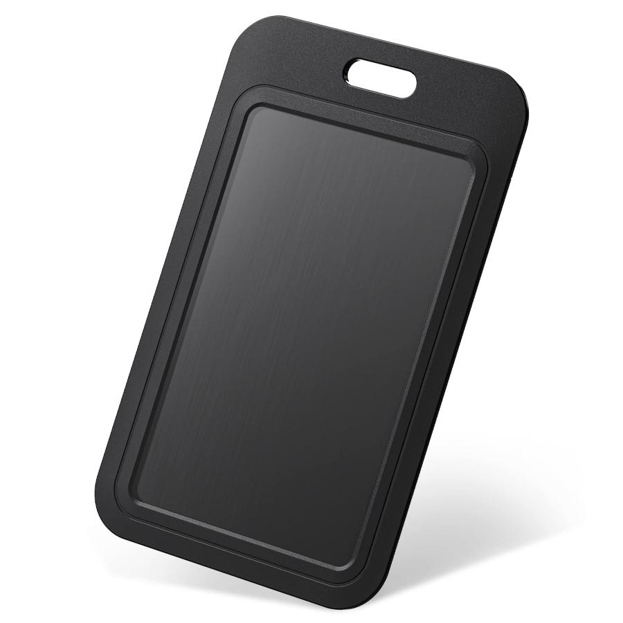 Pawfly スライド ID バッジ ホルダー ブラック 縦型 プラスチック