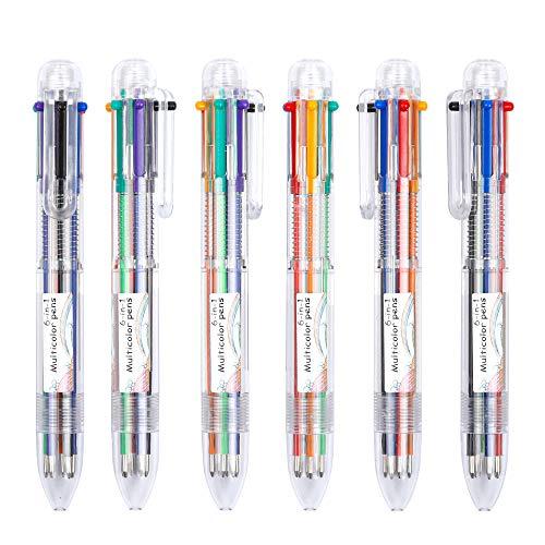 Shuttle Art 多色ボールペン 多機能ペン 6色 23本セット 0.7mm ノック