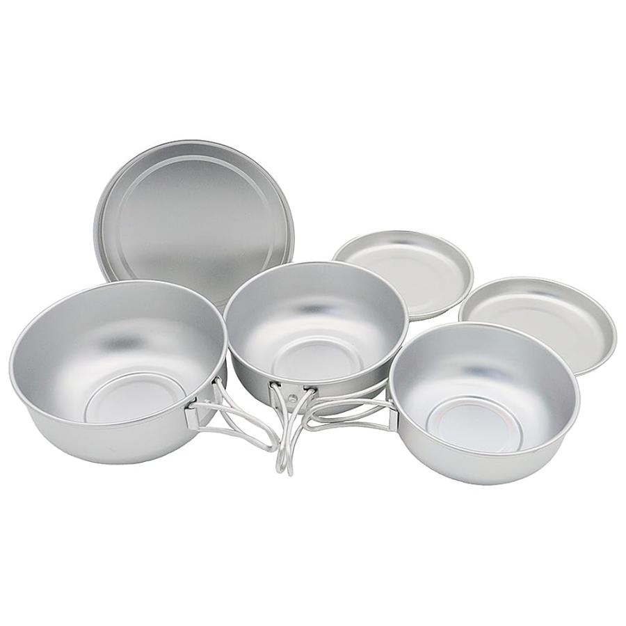 Trangia アルミ食器セット 6点セット EPI(イーピーアイ) アルミ6点食器セット C-5307 : SHOP EVERGREEN