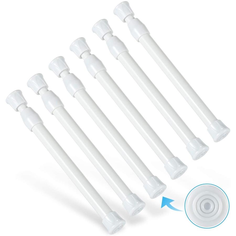 Goowin つっぱり棒 強力 突っ張り棒 6本セット 25~40cm 耐荷重3kg 