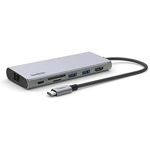 Belkin 7 in 1 USB-C 2.5Gbps イーサネットハブ PD 100W 4K HDMI
