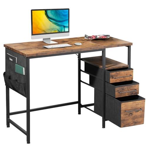 Maihail パソコンデスク引き出し付き 学習机 pcデスク 幅100cm ×奥行