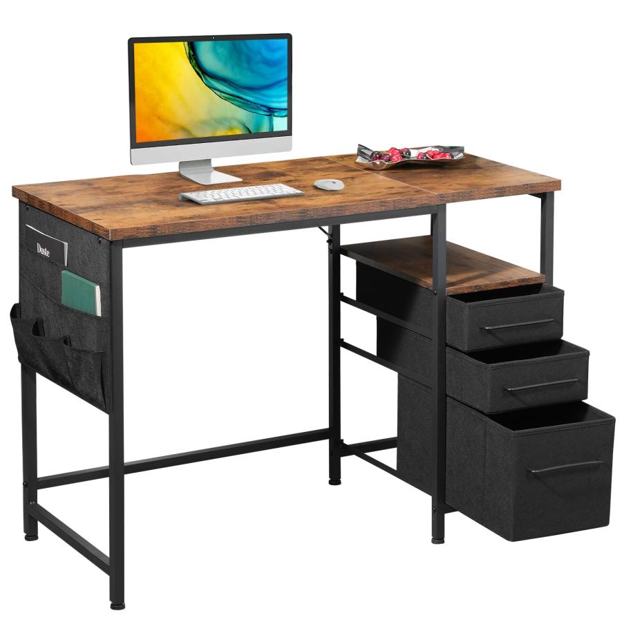 Maihail パソコンデスク引き出し付き 学習机 pcデスク 幅100cm ×奥行