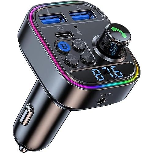 FMトランスミッター Bluetooth5.3 車載FMトランスミッター PD 30W+QC3 