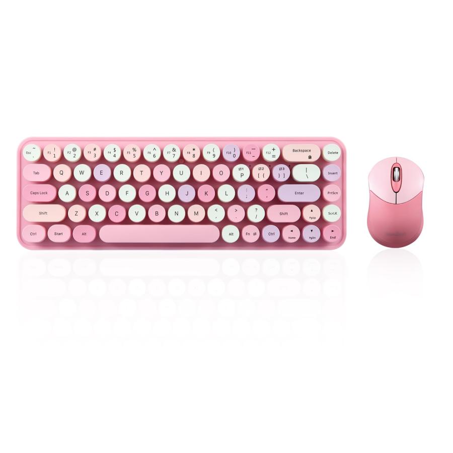 Mini 84 Teclas Redondas Teclado Inalámbrico Bluetooth | Cuotas sin interés