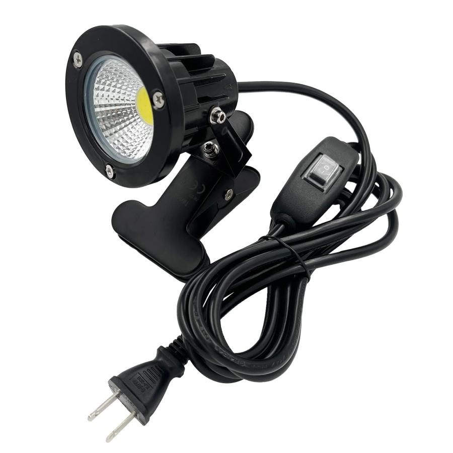 防雨 防水型 led クリップライト 7W 630lm コード長3m ライト スポット