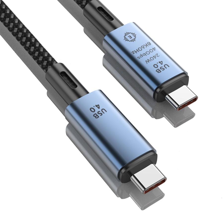 Juckier USB Cケーブル USB4 ケーブル 1M PD対応 240W出力 40Gbps高速