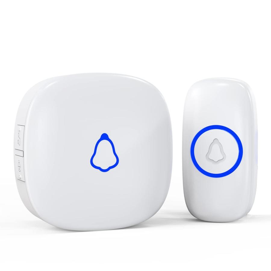 SECRUI ワイヤレスチャイム 玄関チャイム 送信機 電池式 防水 5段階