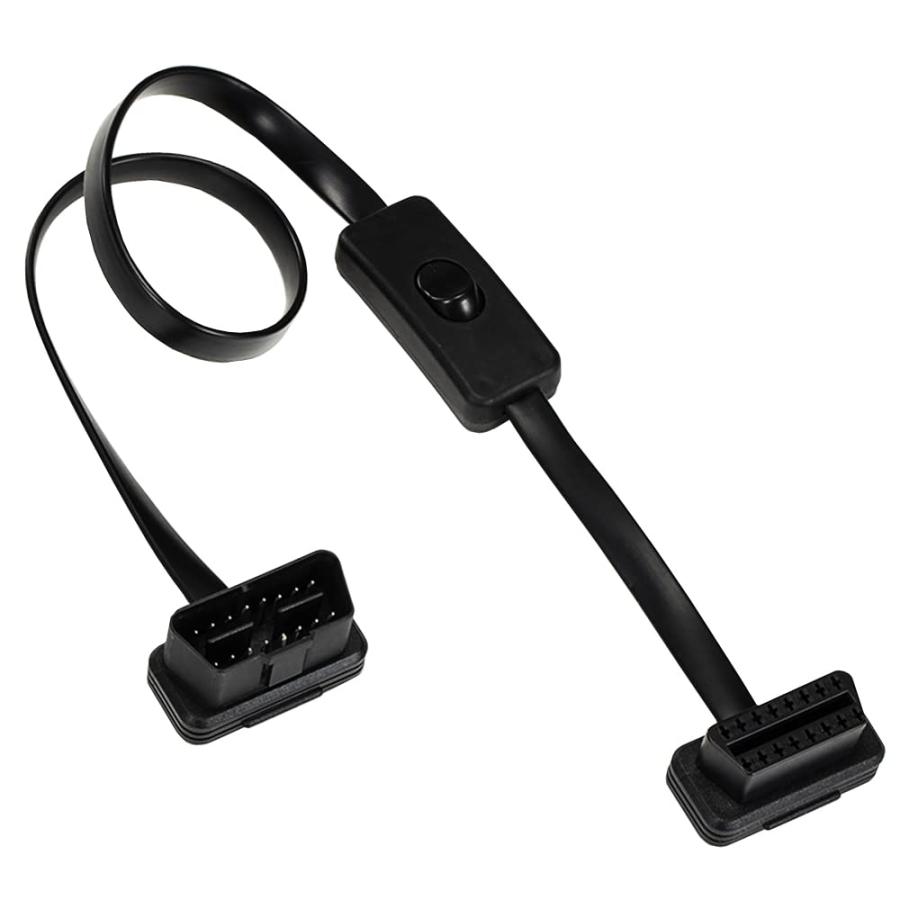 OBD2 スイッチ付き延長コード 16ピン 延長ケーブル 1本セット 車両診断