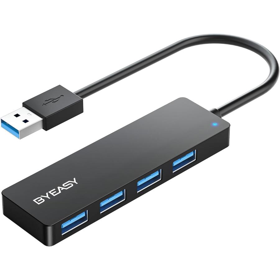 BYEASY USBハブ 3.0 増設 拡張 4ポートUSB A ハブ 高速転送 スリム軽量ハブ 4in1 : SHOP EVERGREEN ...