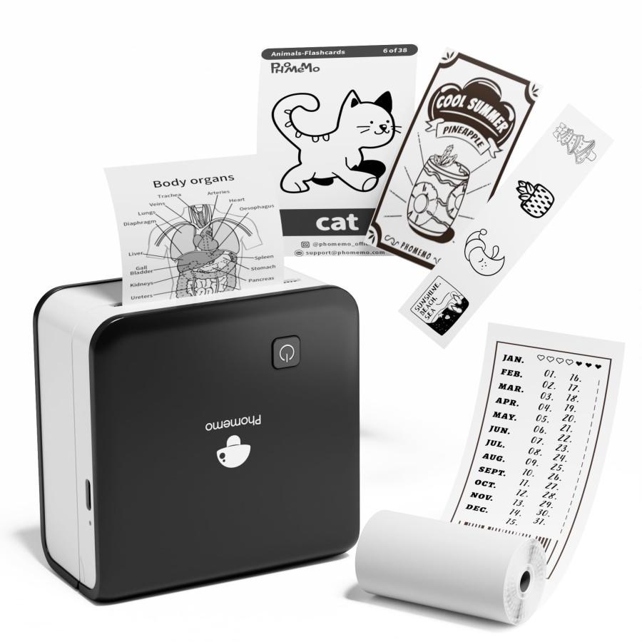 Phomemo ミニプリンター サーマルプリンター M02 Pro 300DPI スマホ